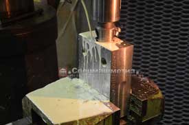 Сверление отверстия 56 мм на радиально-сверлильном станке